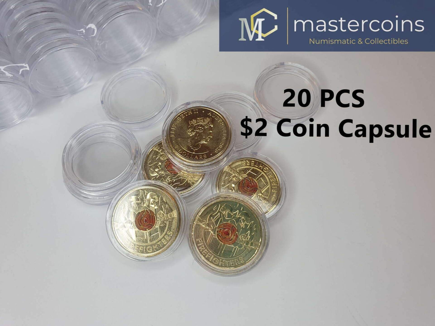 Australian $2 Coin Capsules  - 20.5mm - Mastercoins