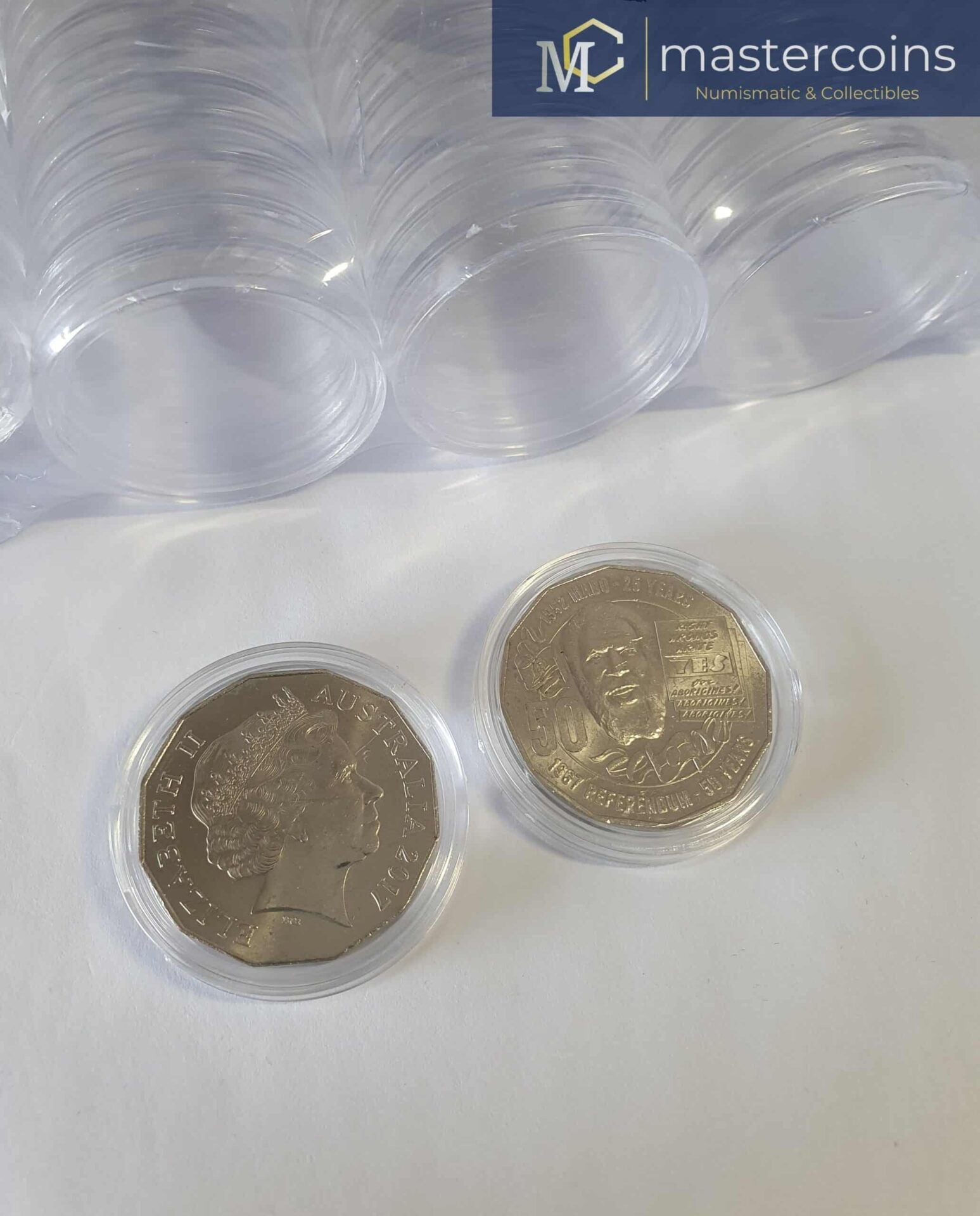 Australian 50 cent Coin Capsules  - 33mm - Mastercoins