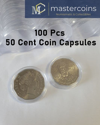 Australian 50 cent Coin Capsules  - 33mm - Mastercoins