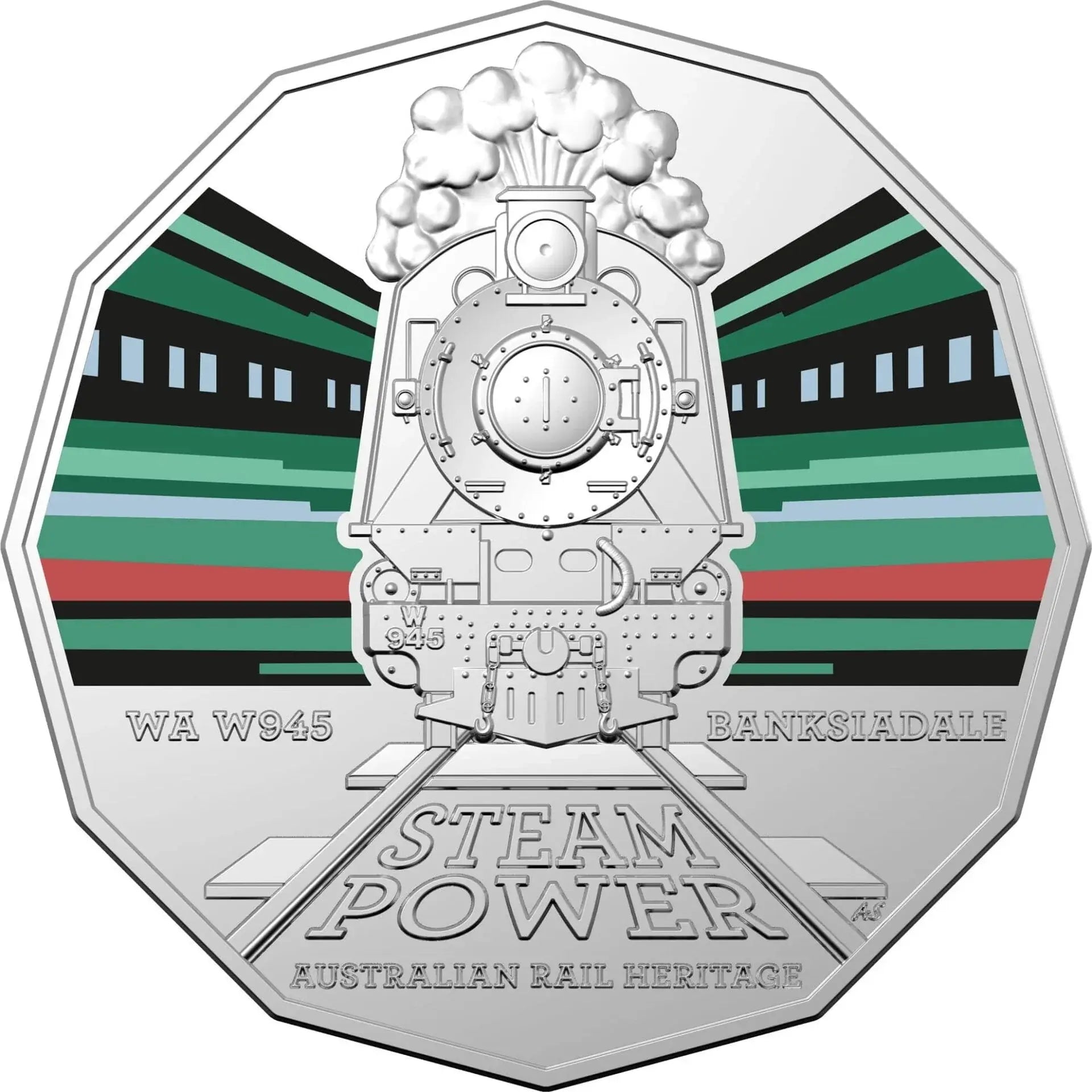 Australian Steam Trains - Set of 3 - NM25, SA No.504, WA W945 - Mastercoins