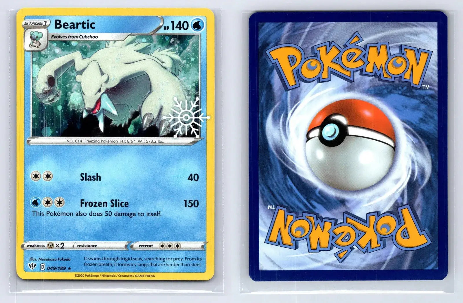 Beartic 049/189 PROMO Stamp Holiday Darkness Ablaze Pokemon NM - Mastercoins