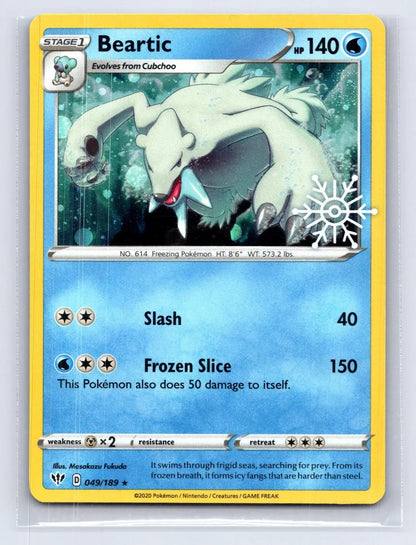 Beartic 049/189 PROMO Stamp Holiday Darkness Ablaze Pokemon NM - Mastercoins