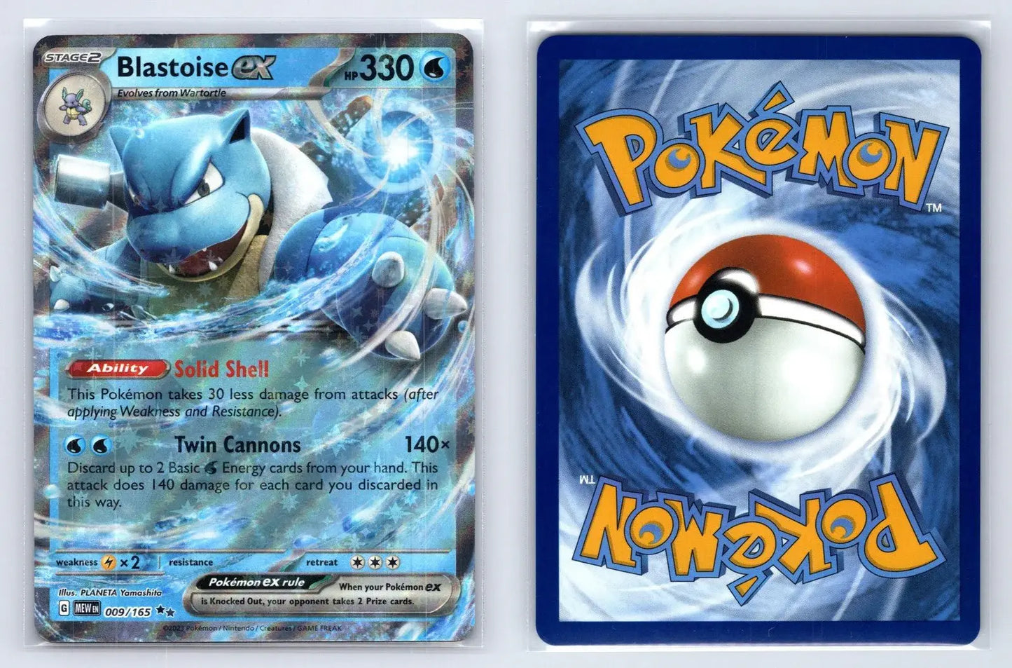 Blastoise ex 009/165 Promo 151 Pokemon NM - Mastercoins
