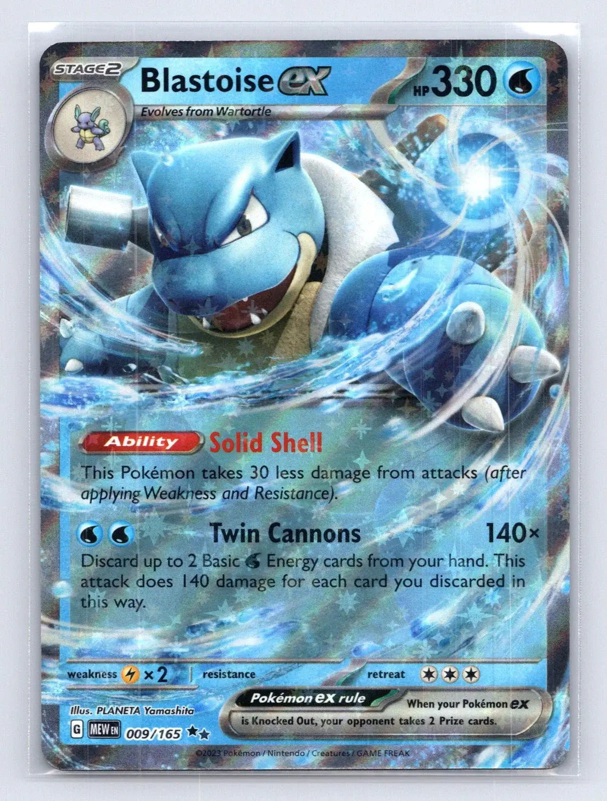 Blastoise ex 009/165 Promo 151 Pokemon NM - Mastercoins