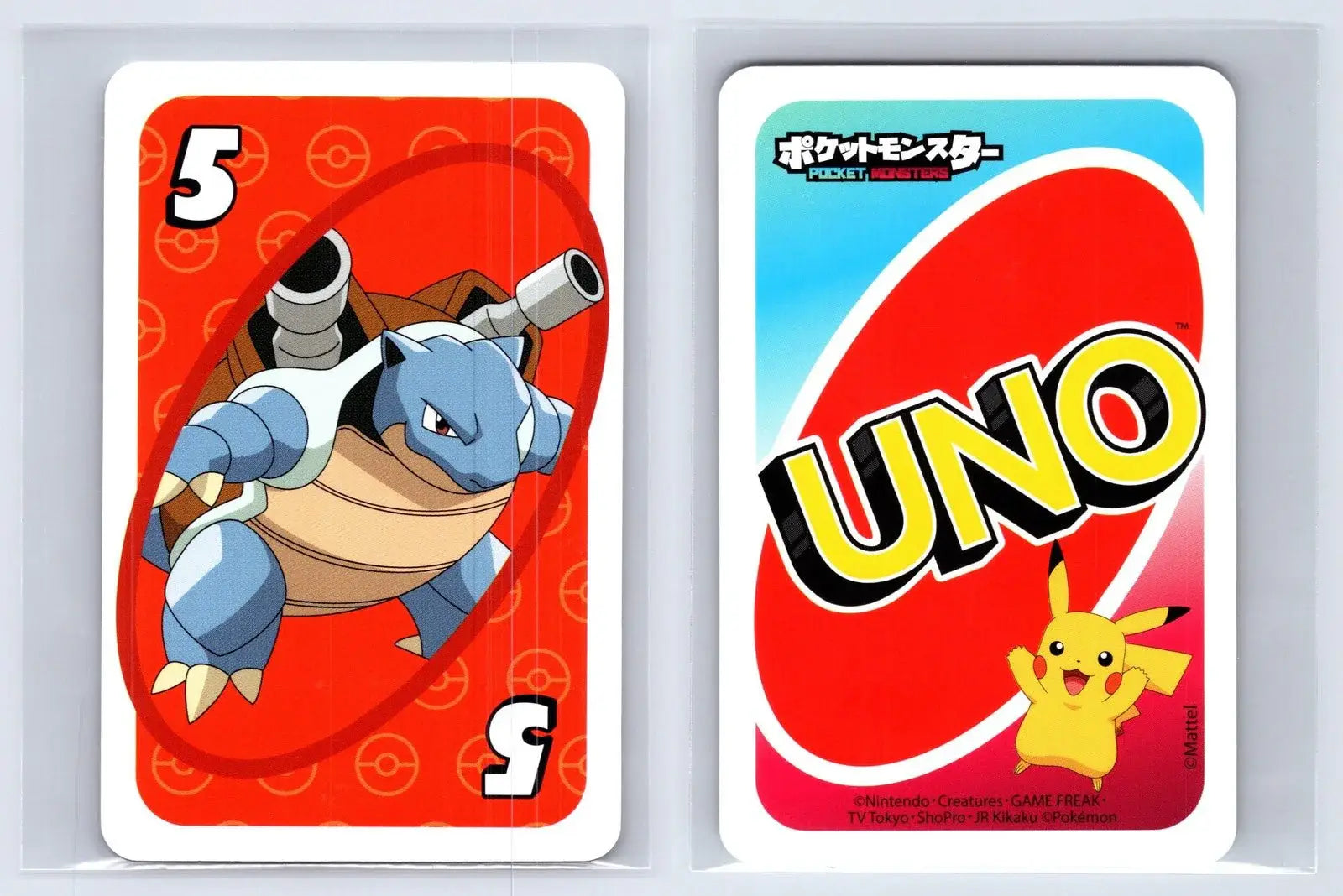 Blastoise RED Pokémon UNO Japanese Card - Mastercoins