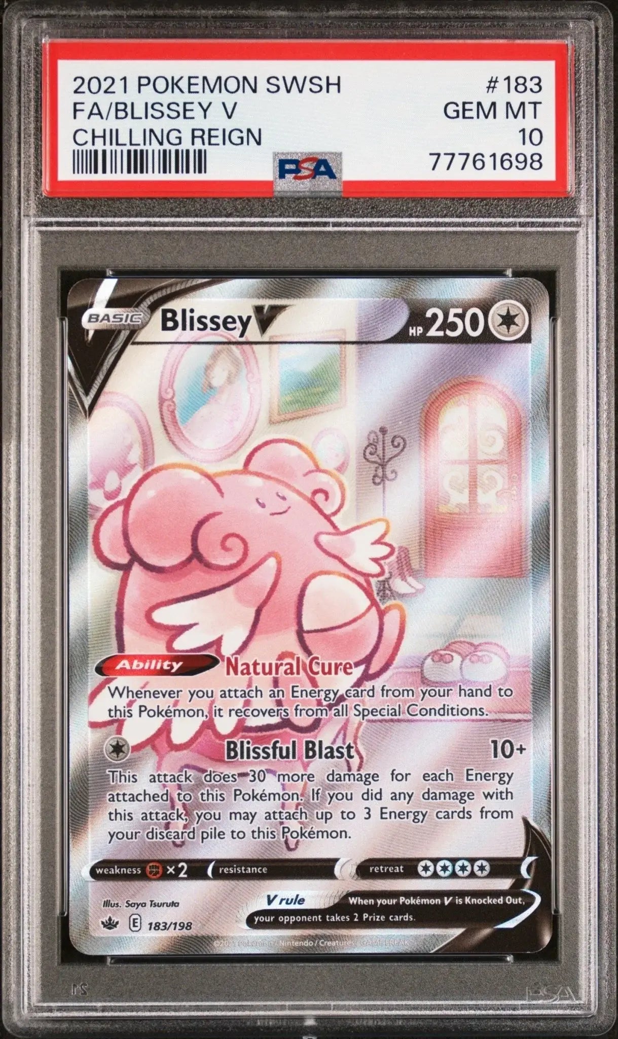 ?? BLISSEY V 183 POKEMON CHILLING REIGN PSA 10 - Mastercoins