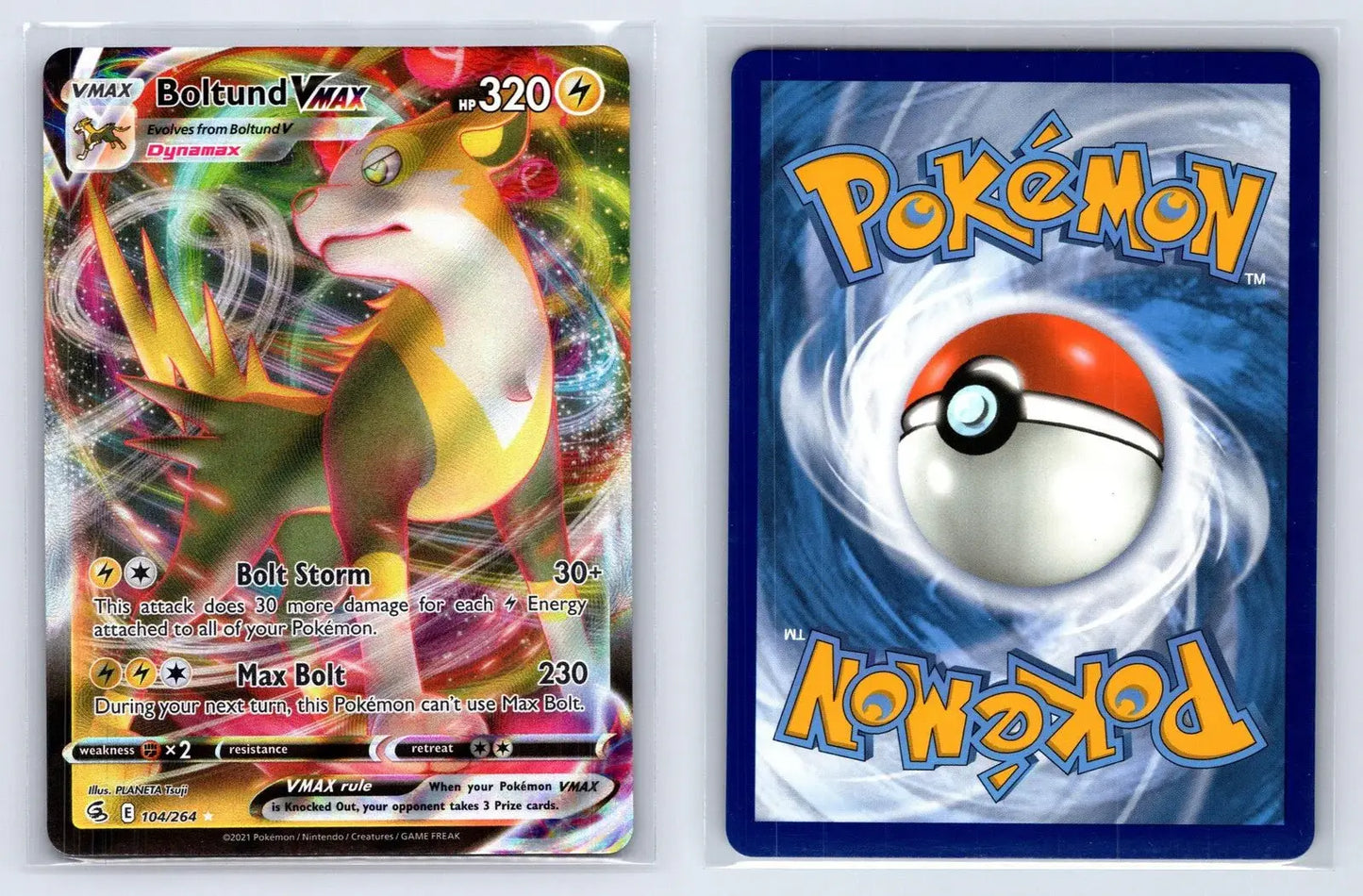 Boltund VMAX 104/264 Fusion Strike Pokemon NM - Mastercoins