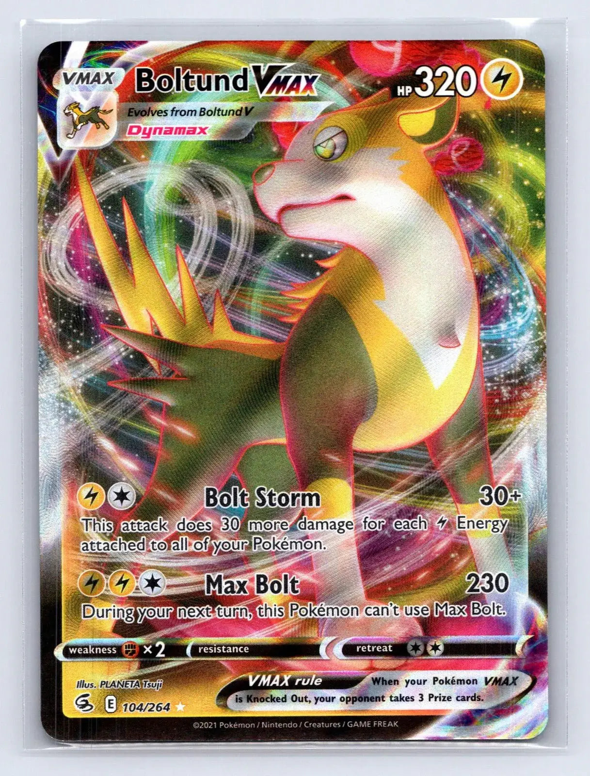 Boltund VMAX 104/264 Fusion Strike Pokemon NM - Mastercoins