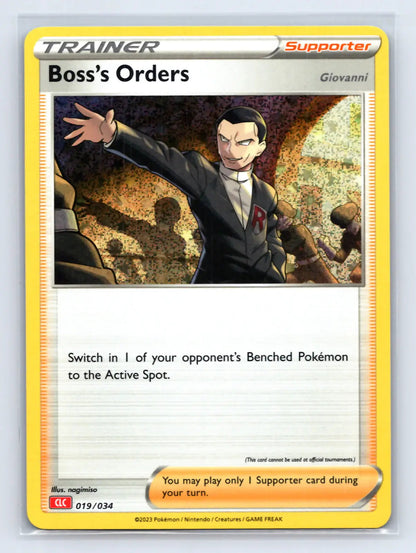 Boss's Orders 019/034 Classic Collection CLC Pokemon Near Mint - Mastercoins