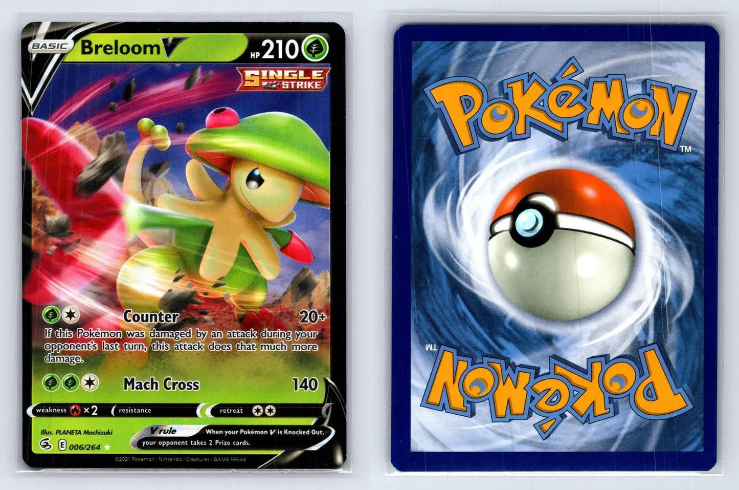 Breloom V 006/264 Fusion Strike Pokemon NM - Mastercoins
