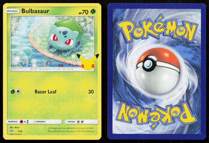 BULBASAUR 001/025 MCDONALD'S 25TH ANNIVERSARY PROMOS NM - Mastercoins