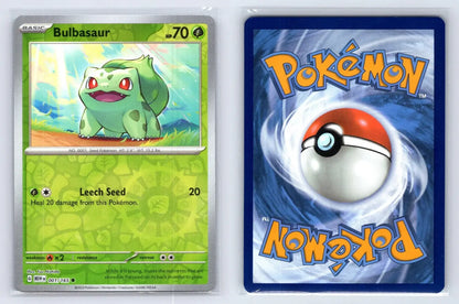 Bulbasaur 001/165 Rev Holo Blooming Water Promo 151 Pokemon NM - Mastercoins