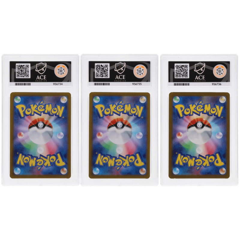 🎰👀 BULBASAUR 166, CHARMANDER 168, SQUIRTLE 170 JAPANESE 151 SEQUENTIAL ACE 10 - Mastercoins