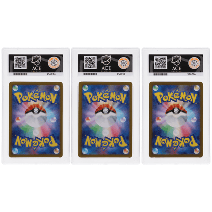🎰👀 BULBASAUR 166, CHARMANDER 168, SQUIRTLE 170 JAPANESE 151 SEQUENTIAL ACE 10 - Mastercoins