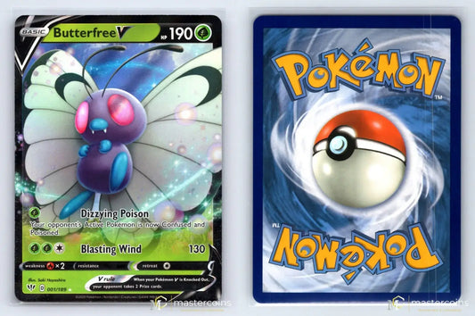 Butterfree V 001/189 Darkness Ablaze Pokemon NM - Mastercoins