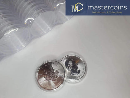 Canadian Maple Leaf 1oz Silver Coin Capsules  - 38mm - Mastercoins