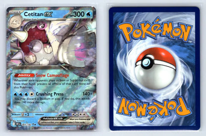 Cetitan ex 065/182 Double Rare Destined Rivals Pokemon Near Mint - Mastercoins
