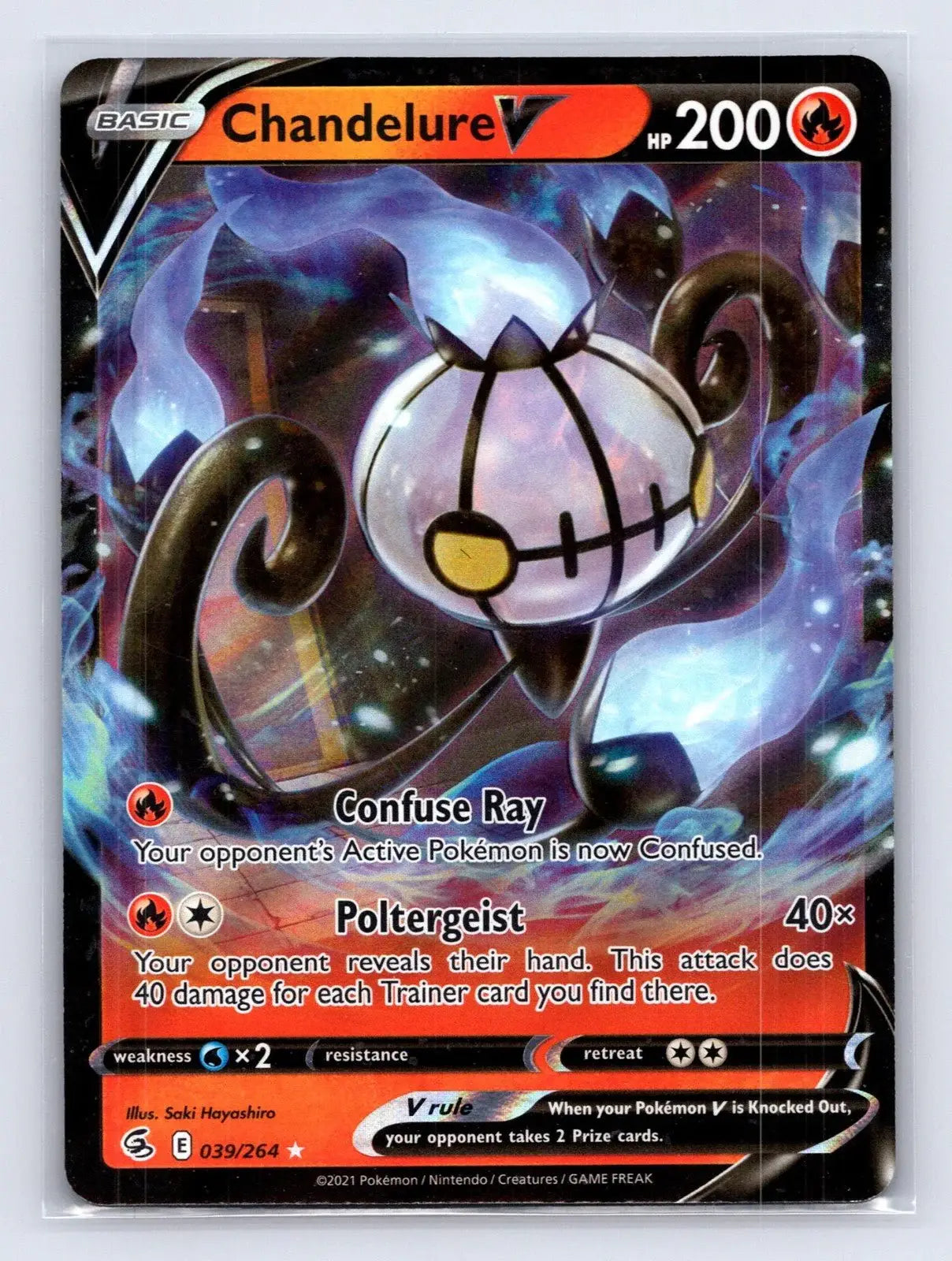 Chandelure V 039/264 Fusion Strike Pokemon NM - Mastercoins