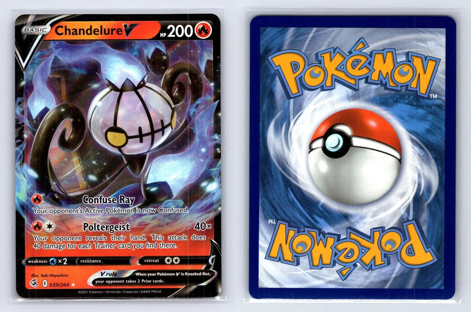 Chandelure V 039/264 Fusion Strike Pokemon NM - Mastercoins