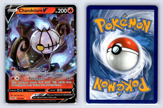 Chandelure V 039/264 Fusion Strike Pokemon NM - Mastercoins