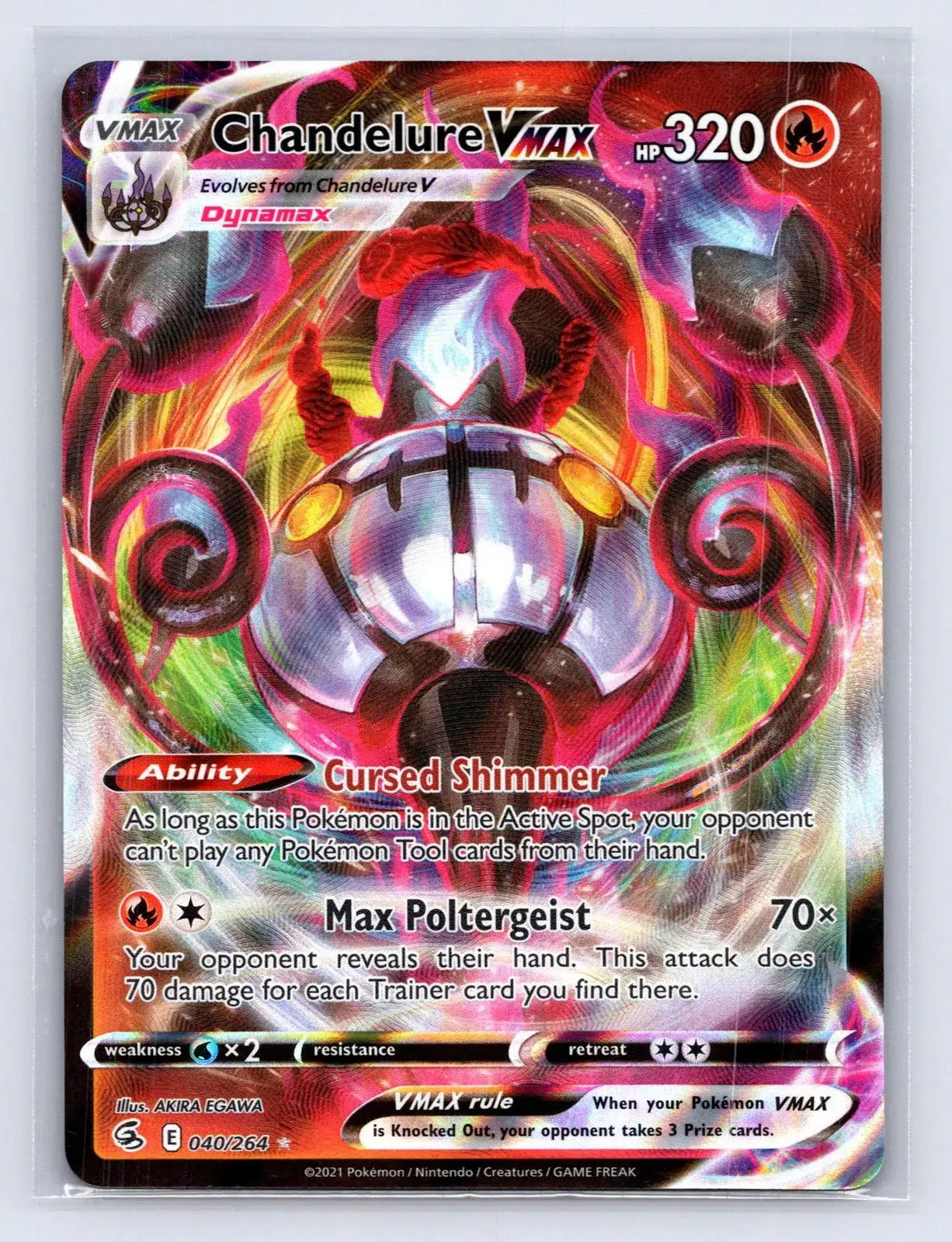 Chandelure VMAX 040/264 Fusion Strike Pokemon NM - Mastercoins