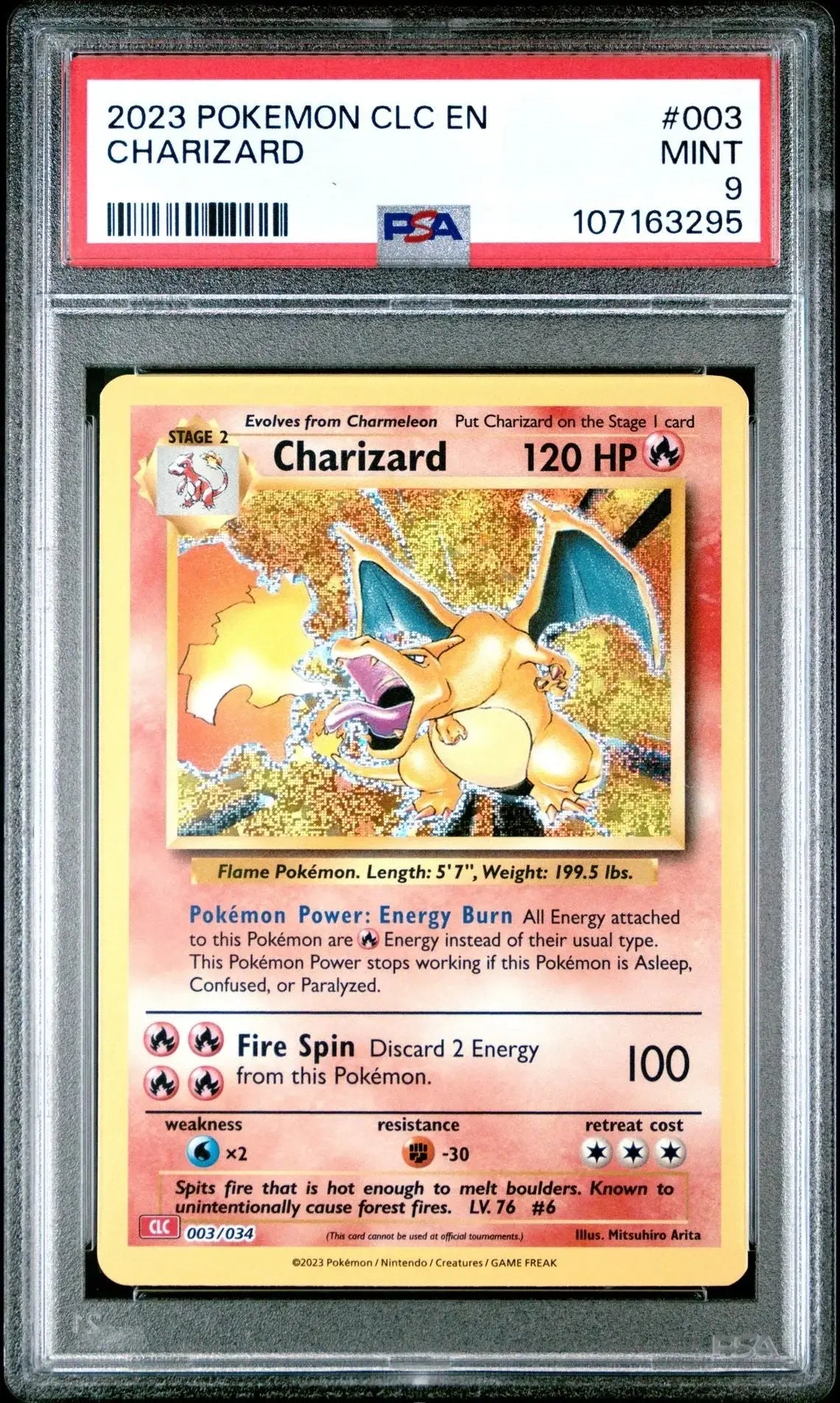 ?CHARIZARD 003 CLC CLASSIC COLLECTION CHARIZARD & HO - OH DECK PSA 9 - Mastercoins