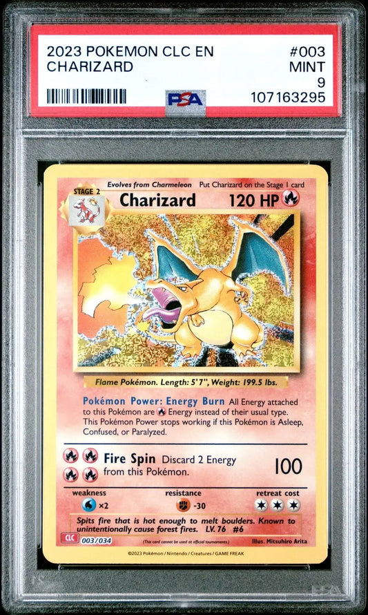 ?CHARIZARD 003 CLC CLASSIC COLLECTION CHARIZARD & HO - OH DECK PSA 9 - Mastercoins