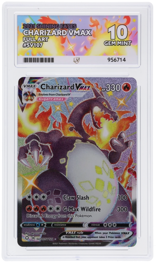 🎰👀 CHARIZARD VMAX SV107/SV122 SHINING FATES ACE 10 - Mastercoins