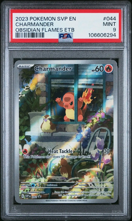 ?CHARMANDER 004 SVP EN - SV PROMO OBSIDIAN FLAMES ETB PSA 9 - Mastercoins