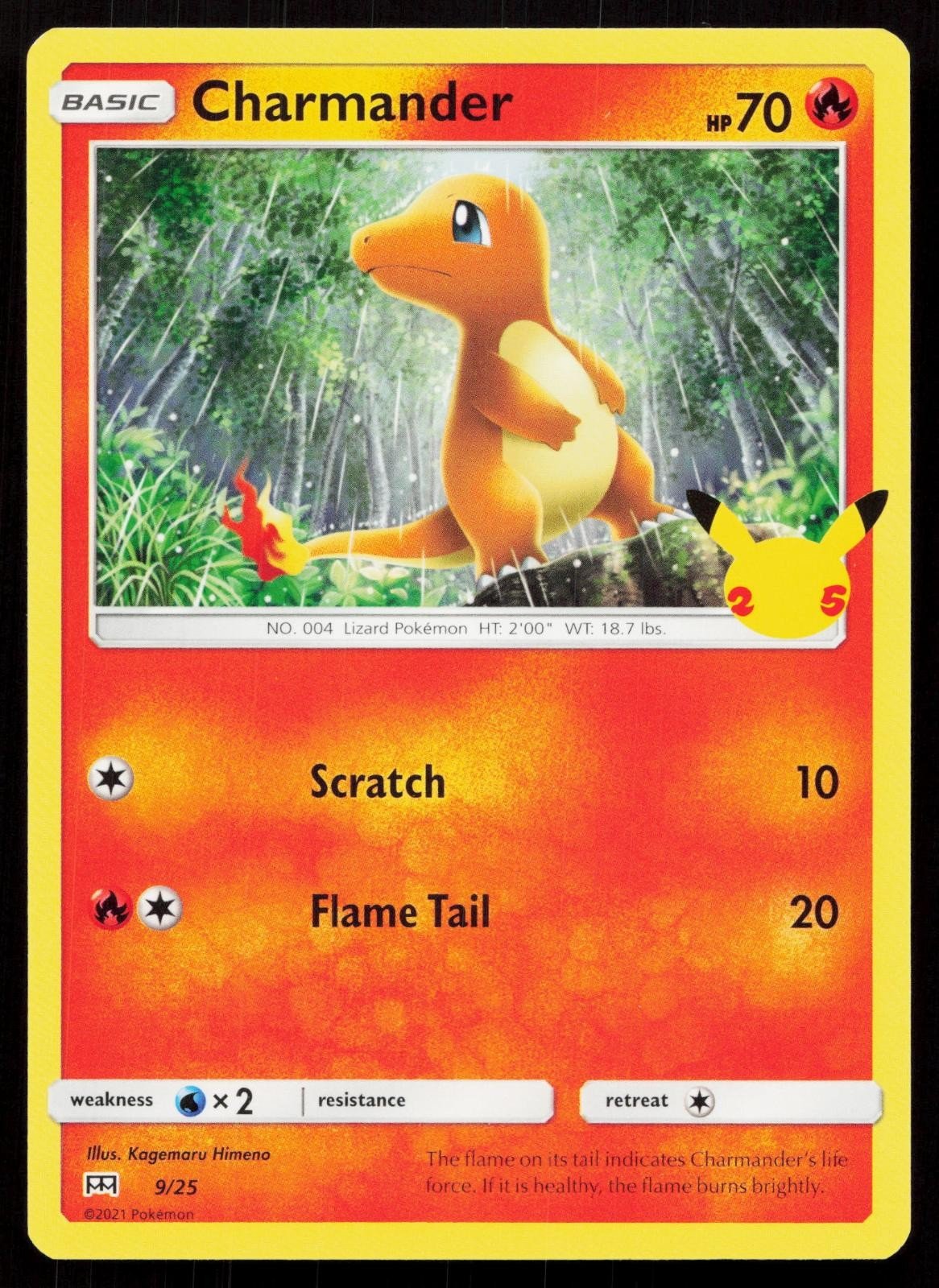 CHARMANDER 009/025 MCDONALD'S 25TH ANNIVERSARY PROMOS NM - Mastercoins