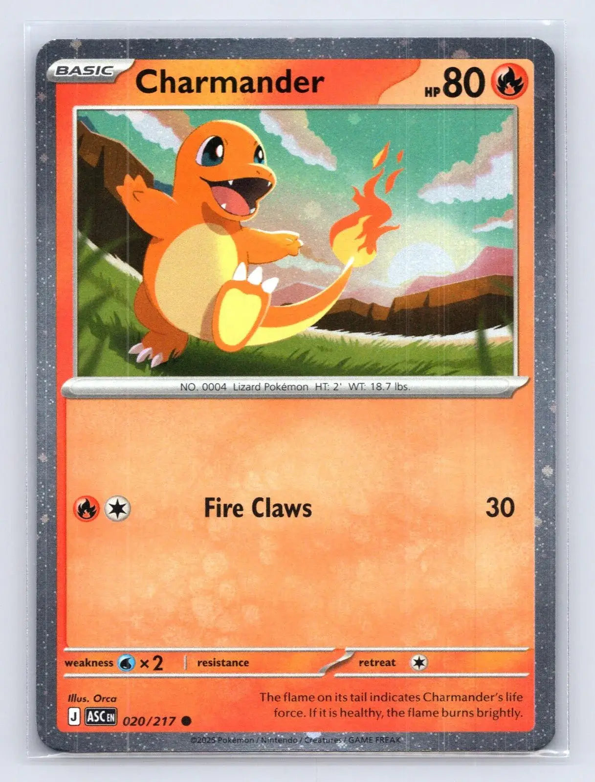 Charmander 020/217 Cosmos Holo Promo ME: Ascended Heroes Pokemon NM - Mastercoins
