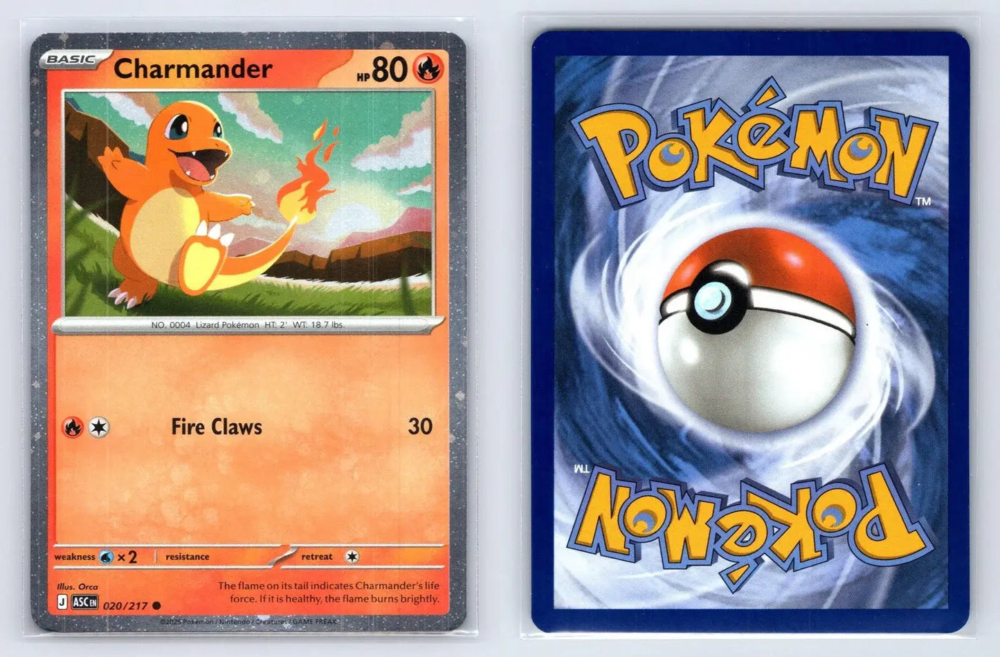 Charmander 020/217 Cosmos Holo Promo ME: Ascended Heroes Pokemon NM - Mastercoins
