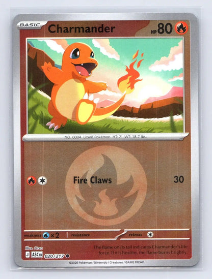 Charmander 020/217 ME: Ascended Heroes Pokemon NM - Mastercoins