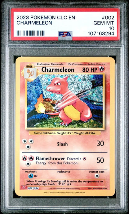 ?CHARMELEON 002 CLC CLASSIC COLLECTION CHARIZARD & HO - OH DECK PSA 10 - Mastercoins