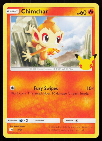CHIMCHAR 012/025 MCDONALD'S 25TH ANNIVERSARY PROMOS NM - Mastercoins