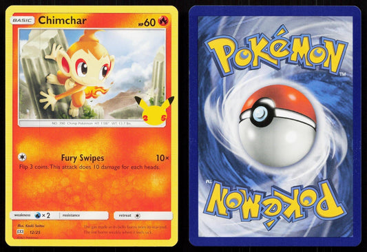 CHIMCHAR 012/025 MCDONALD'S 25TH ANNIVERSARY PROMOS NM - Mastercoins