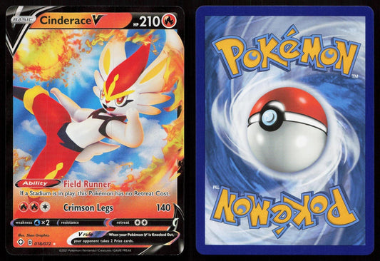 CINDERACE V 018/072 SHINING FATES NM - Mastercoins