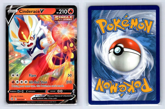 Cinderace V 044/264 Fusion Strike Pokemon NM - Mastercoins