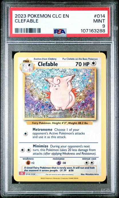 ?CLEFABLE 014 CLC CLASSIC COLLECTION CHARIZARD & HO - OH DECK PSA 9 - Mastercoins