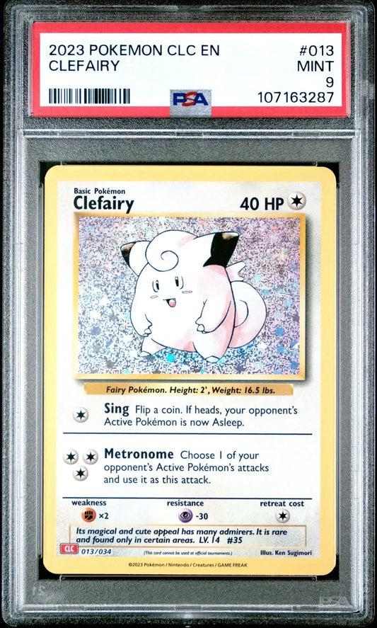 ?CLEFAIRY 013 CLC CLASSIC COLLECTION CHARIZARD & HO - OH DECK PSA 9 - Mastercoins