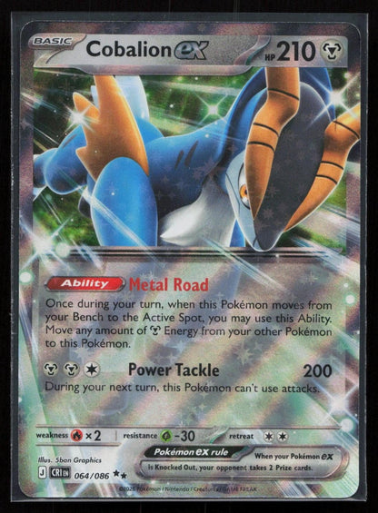 Cobalion ex 064/086 Chaos Rising Double Rare NM - Mastercoins