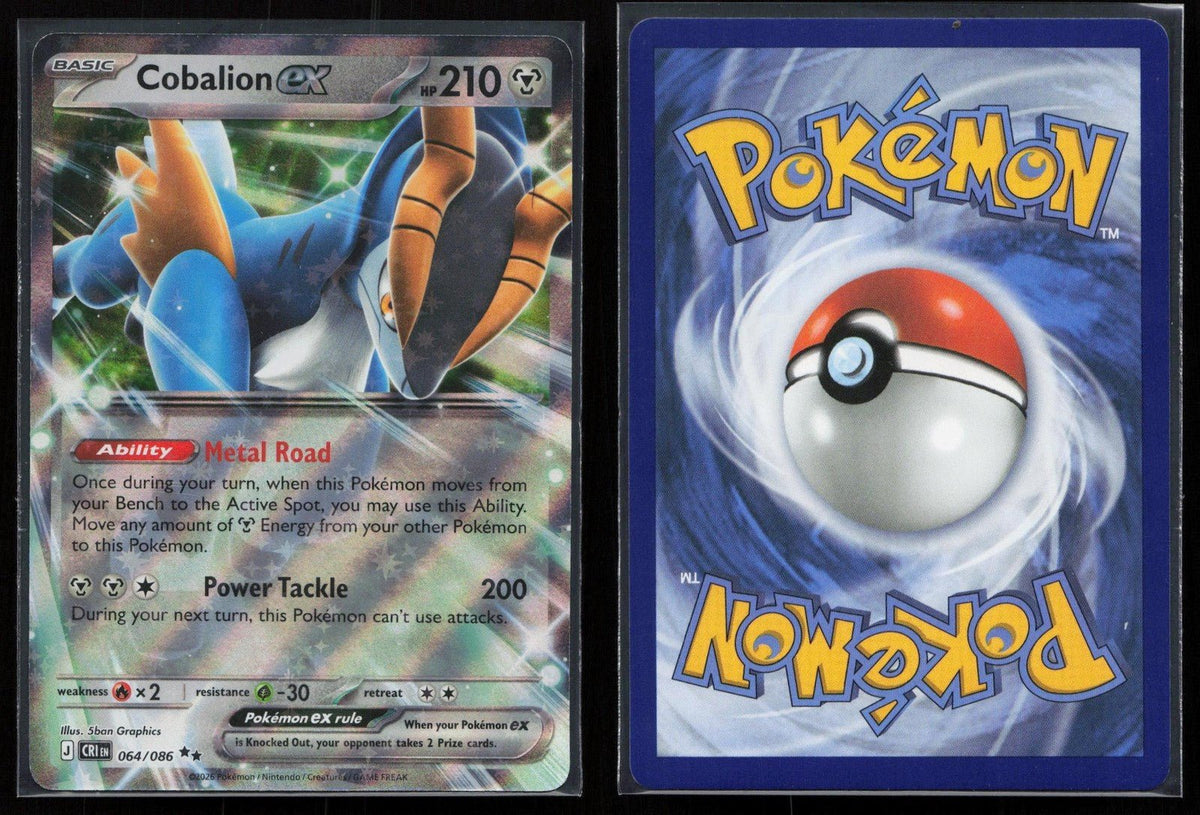 Cobalion ex 064/086 Chaos Rising Double Rare NM - Mastercoins