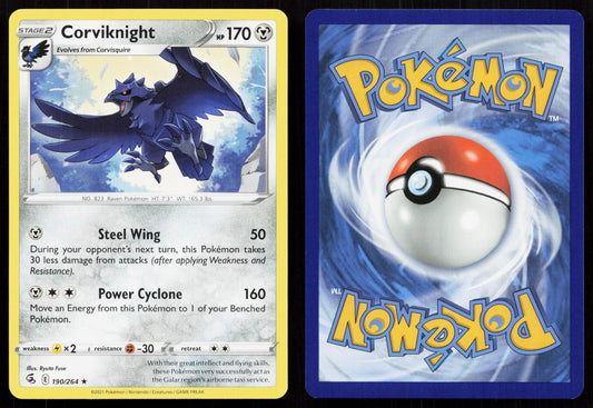 CORVIKNIGHT 190/264 FUSION STRIKE NM - Mastercoins