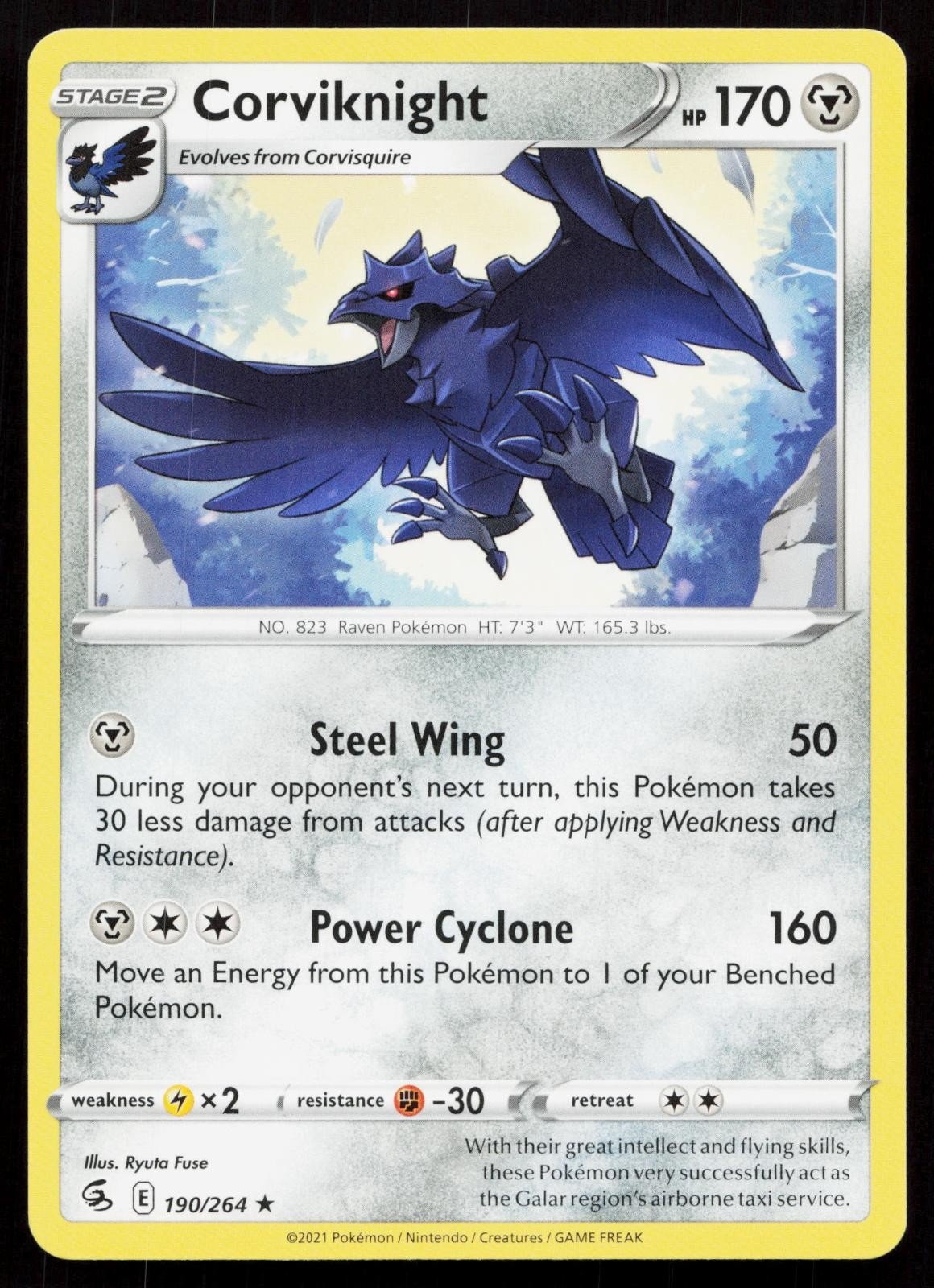 CORVIKNIGHT 190/264 FUSION STRIKE NM - Mastercoins