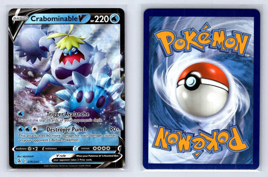 Crabominable V 076/264 Fusion Strike Pokemon NM - Mastercoins