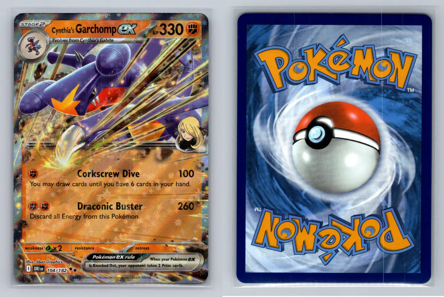 Cynthia's Garchomp ex 104/182 - Destined Rivals - Mastercoins