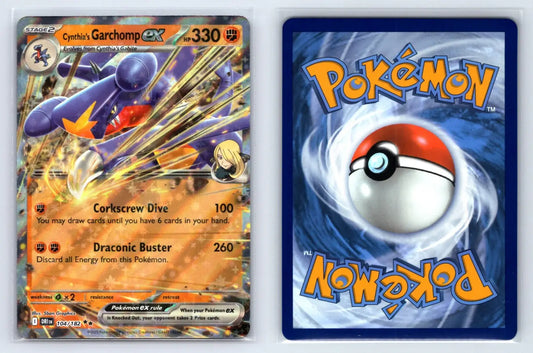 Cynthia's Garchomp ex 104/182 Double Rare Destined Rivals Pokemon Near Mint - Mastercoins