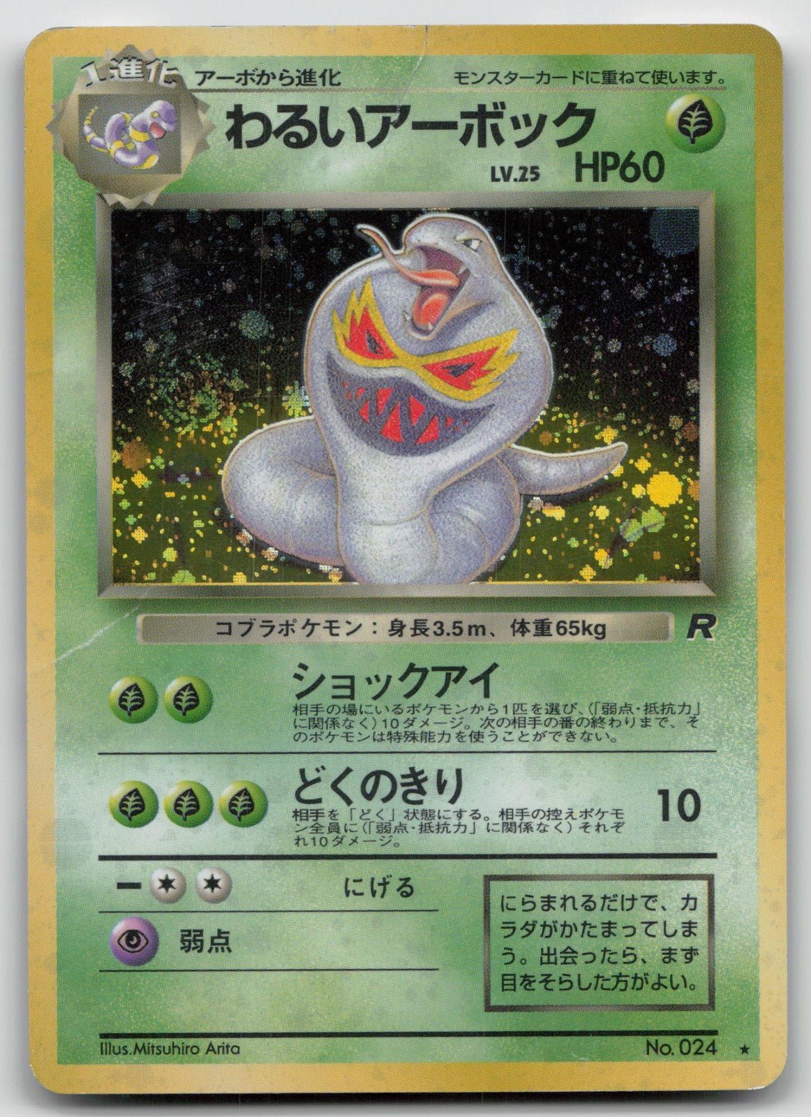 DARK ARBOK NO. 024 TEAM ROCKET POKEMON JAPANESE DMG - Mastercoins
