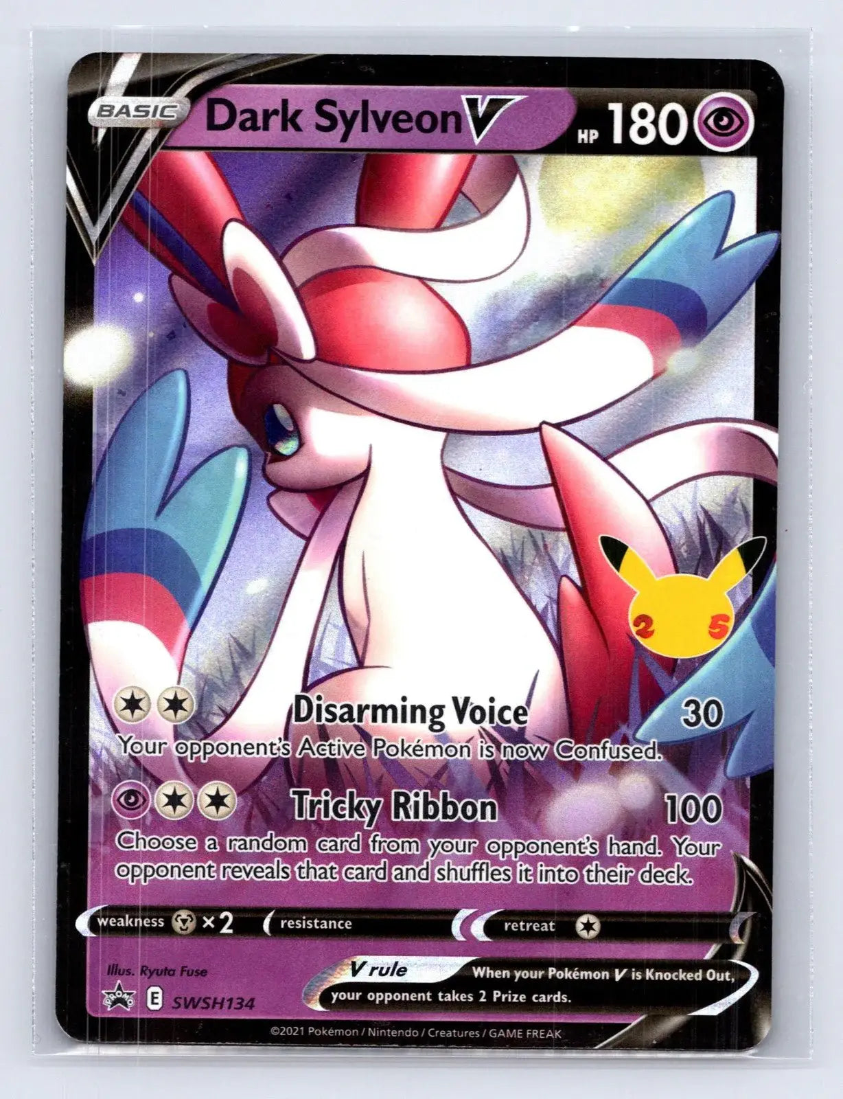 Dark Sylveon V SWSH134 SWSH Black Star Pokemon NM - Mastercoins