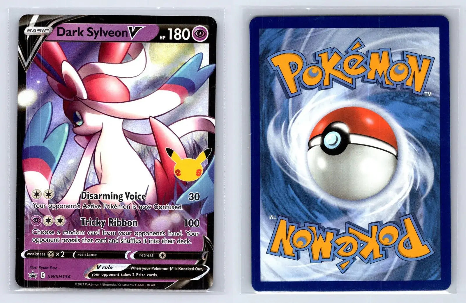Dark Sylveon V SWSH134 SWSH Black Star Pokemon NM - Mastercoins